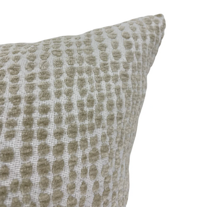 Sorrento Eggshell + Royal Linen 17x17" Throw Pillow Set