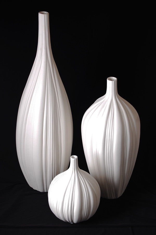 Delaney White Vase - Set of 3