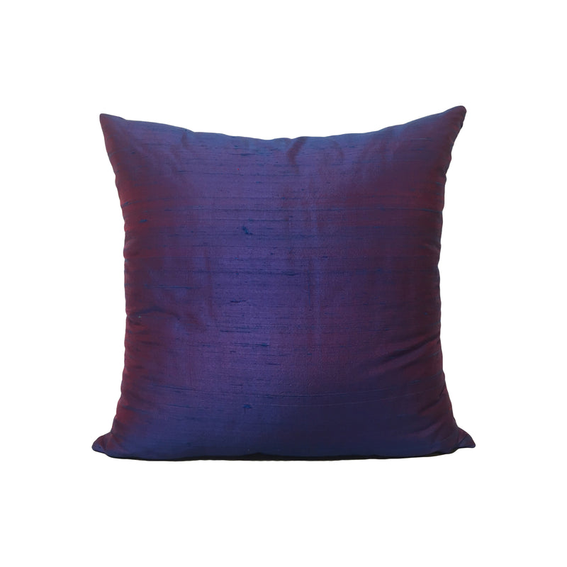 Dupioni Silk Celestial Blue Throw Pillow 17x17"