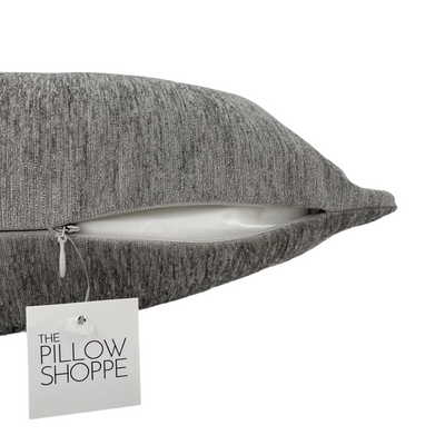 Elizabeth Platinum Vertical Lumbar Pillow 12x22"