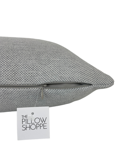 Motif Grey Lumbar Pillow 12x22"