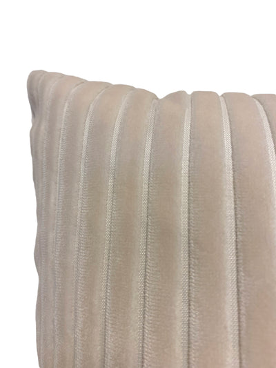 Postrio Ivory Velvet Throw Pillow 20x20"