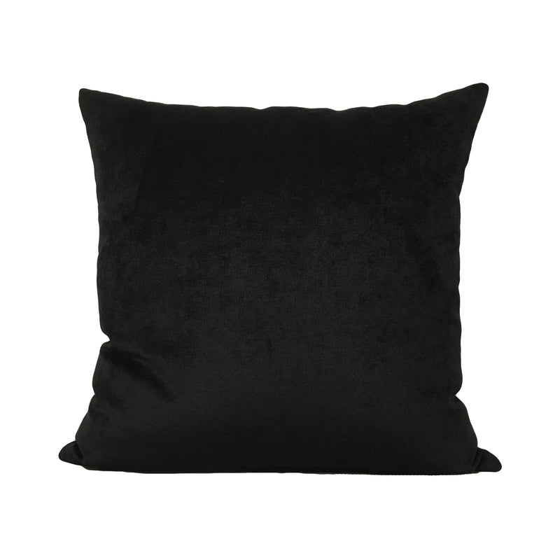 Royal Black Throw Pillow 20x20"