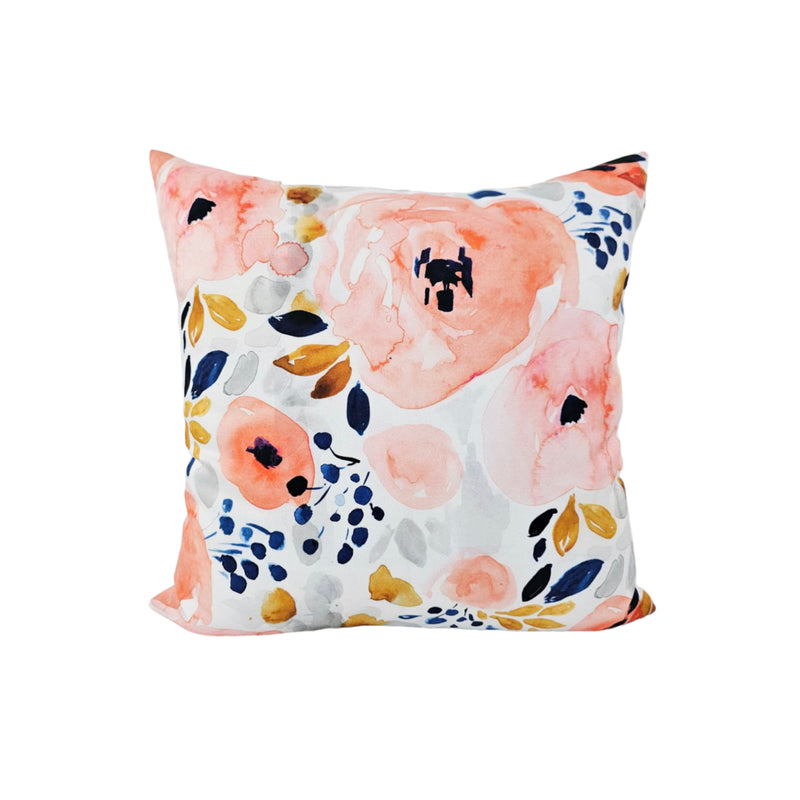Genevieve Floral Throw Pillow 17x17"