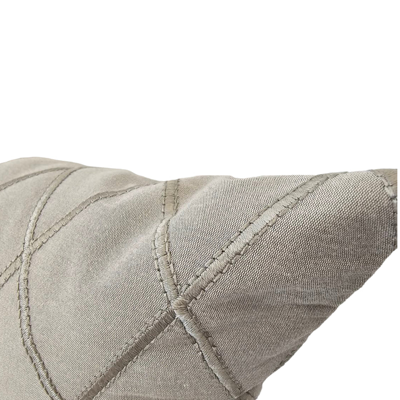 Dixon Taupe Lumbar Pillow 12x22"