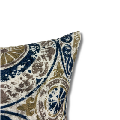 Susani Navy Throw Pillow 17x17"
