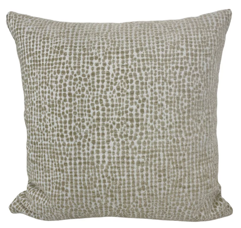 Sorrento Eggshell + Royal Linen 17x17" Throw Pillow Set