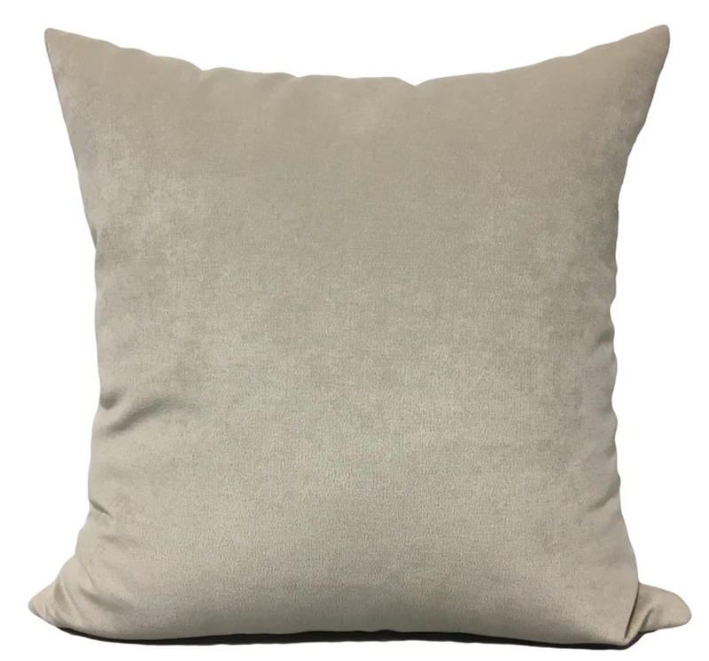 Sorrento Eggshell + Royal Linen 17x17" Throw Pillow Set