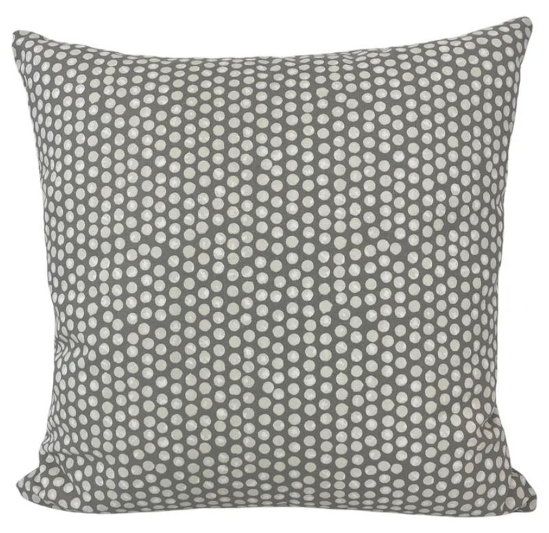 Pointillist Fog  17x17" + Mott-Ess Pencil 20x20" Throw Pillow Set