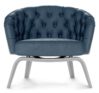 Challenger Denim Blue Vinyl Fabric Swatch