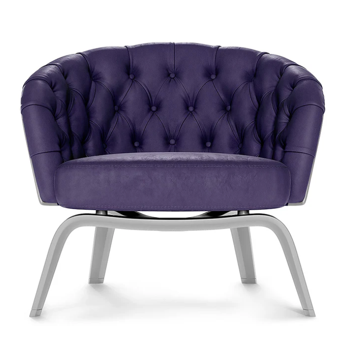 Turner Plum Faux Leather Fabric Swatch
