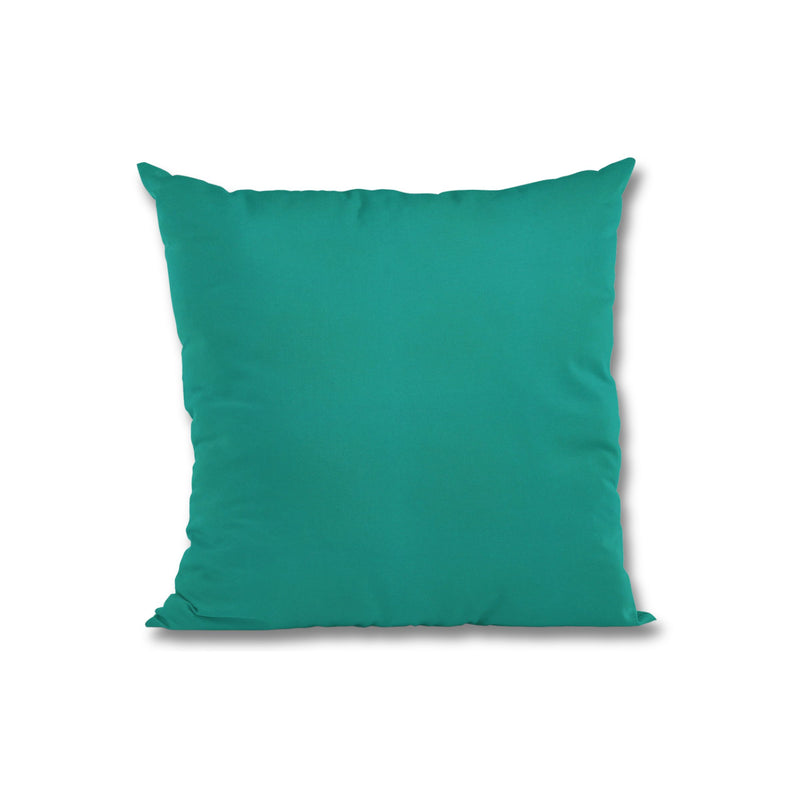 Sunbrella Canvas Teal Outdoor Throw Pillow