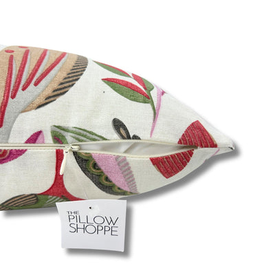 Crocus Pomegranate Throw Pillow 17x17"