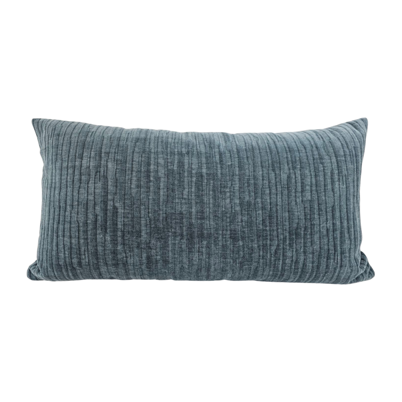 Exon Blue Lumbar Pillow 12x22"