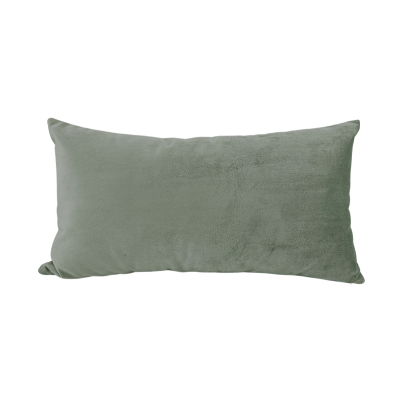 Franklin Velvet Sage Lumbar Pillow 12x22"