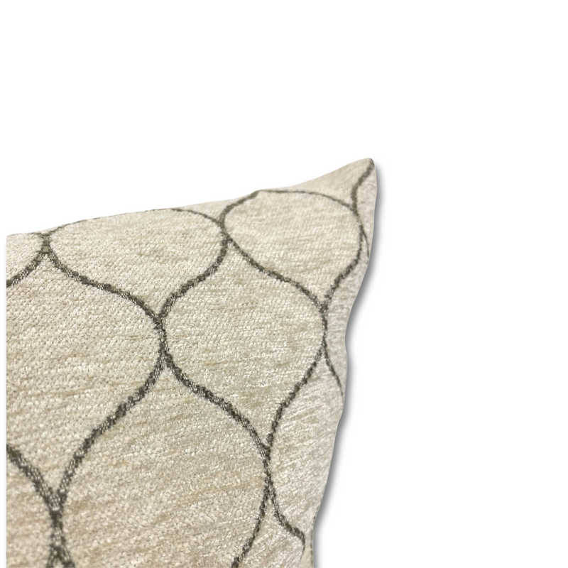Stella Vanilla Jacquard Throw Pillow