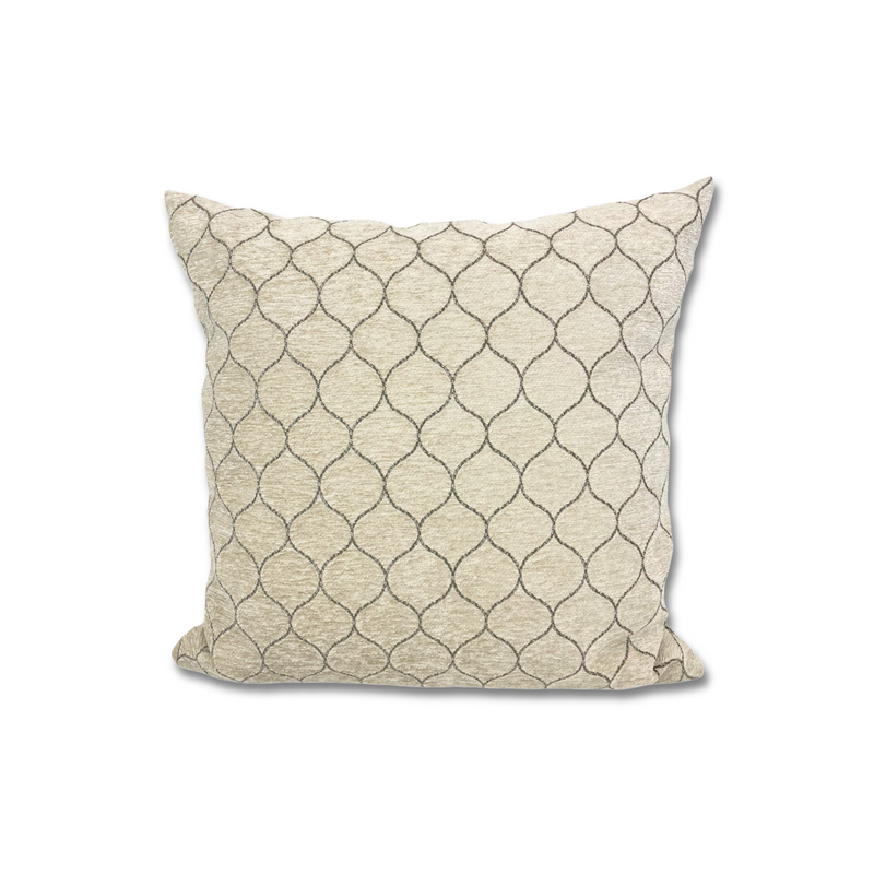 Stella Vanilla Jacquard Throw Pillow