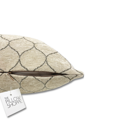Stella Vanilla Jacquard Throw Pillow