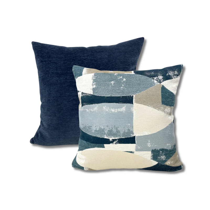 Tivoli Marine + McCoy Navy 17x17" Throw Pillow Set