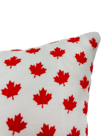 Maple Leafs Red Throw Pillow 8x13"