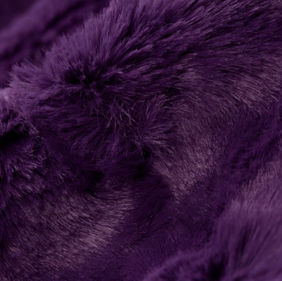 Alex Rabbit Loganberry Faux Fur Throw Pillow 20x20"