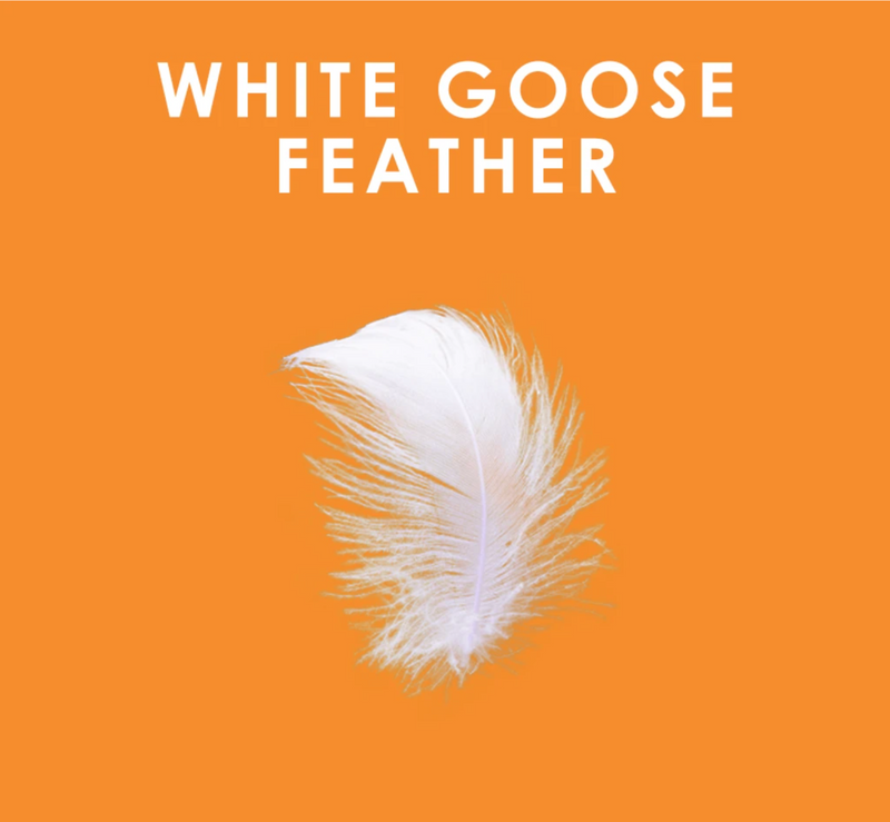 White Goose Feather Sleeping Pillow