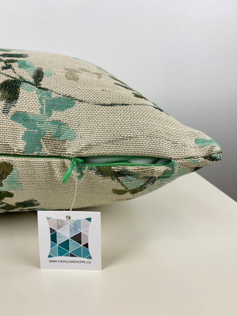 Acadia Turquoise Throw Pillow 17x17”
