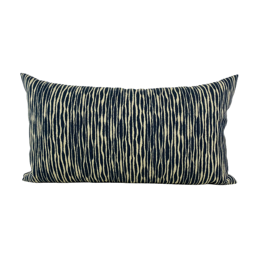 Baja Indigo Lumbar Pillow 12x22 The Pillow Shoppe