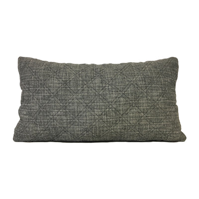 Capture Nickel Grey Lumbar Pillow 12x22"