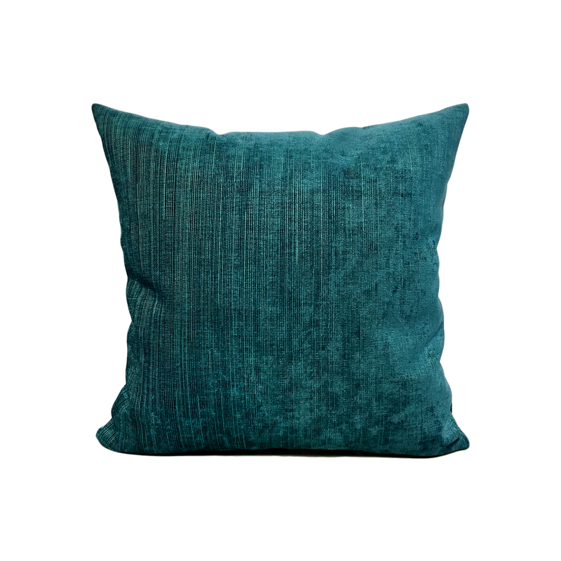 Cocoon Peacock Turquoise Throw Pillow 17x17”