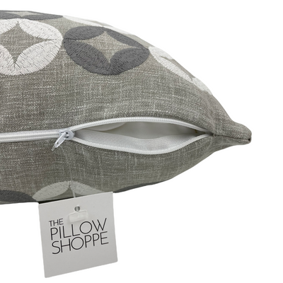 Coronet Grey Owl Throw Pillow 17x17"