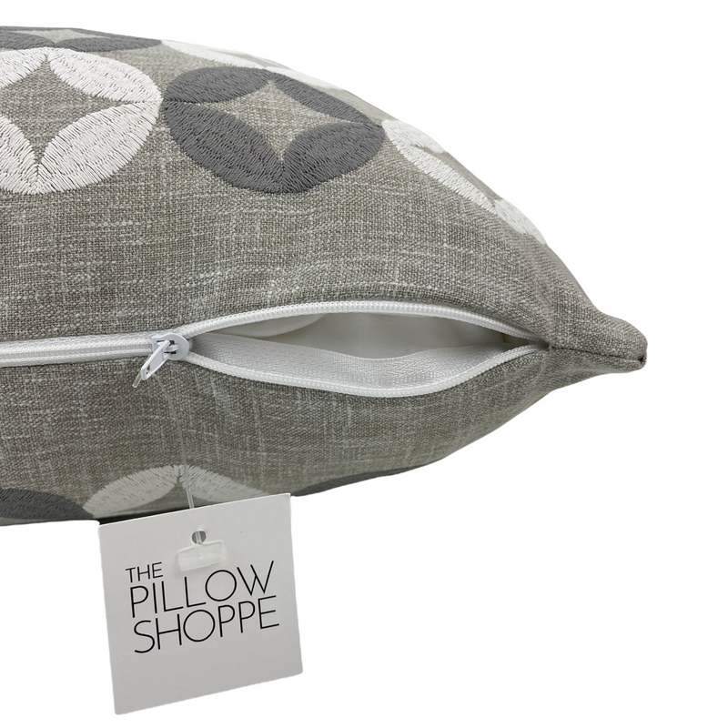 Coronet Grey Owl Lumbar Pillow 12x22"