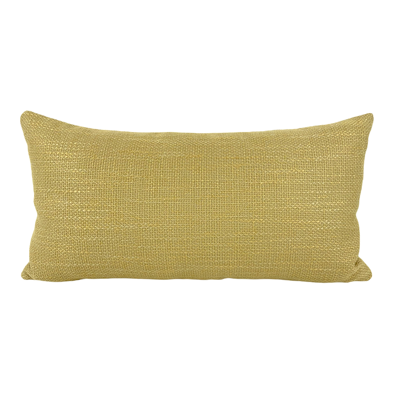 Duel Lemon Chiffon Lumbar Pillow 12x22"