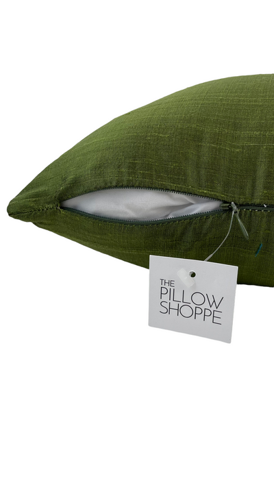 Dupioni Silk Brentwood Throw Pillow 17x17"