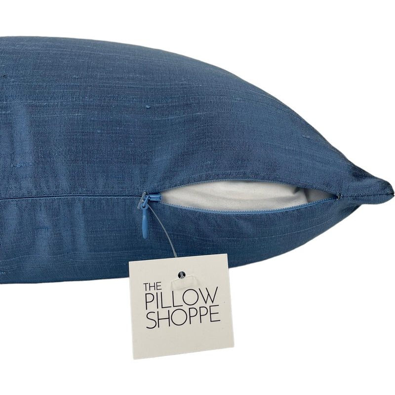 Dupioni Silk Flagstone Throw Pillow 17x17"