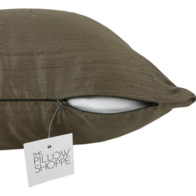 Dupioni Silk Moor Throw Pillow 17x17"