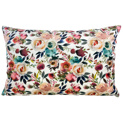 Floral Potpourri Throw Pillow 17x25"