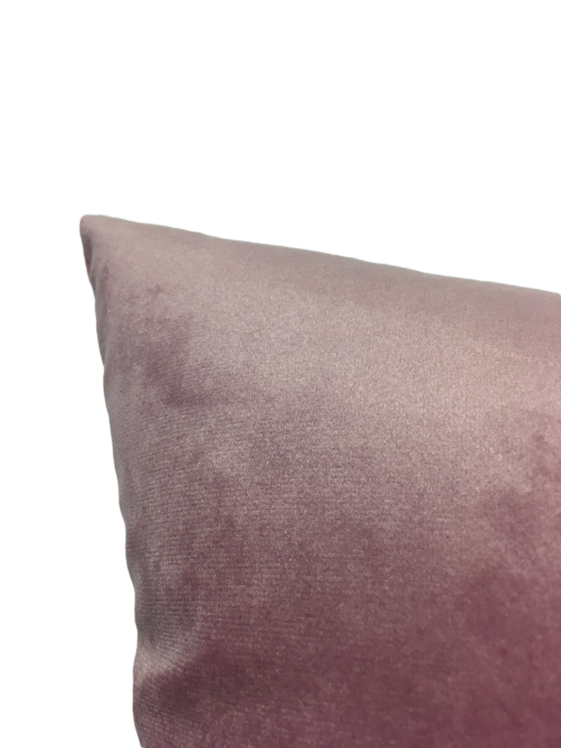 Franklin Velvet Blush Pink Throw Pillow 20x20"