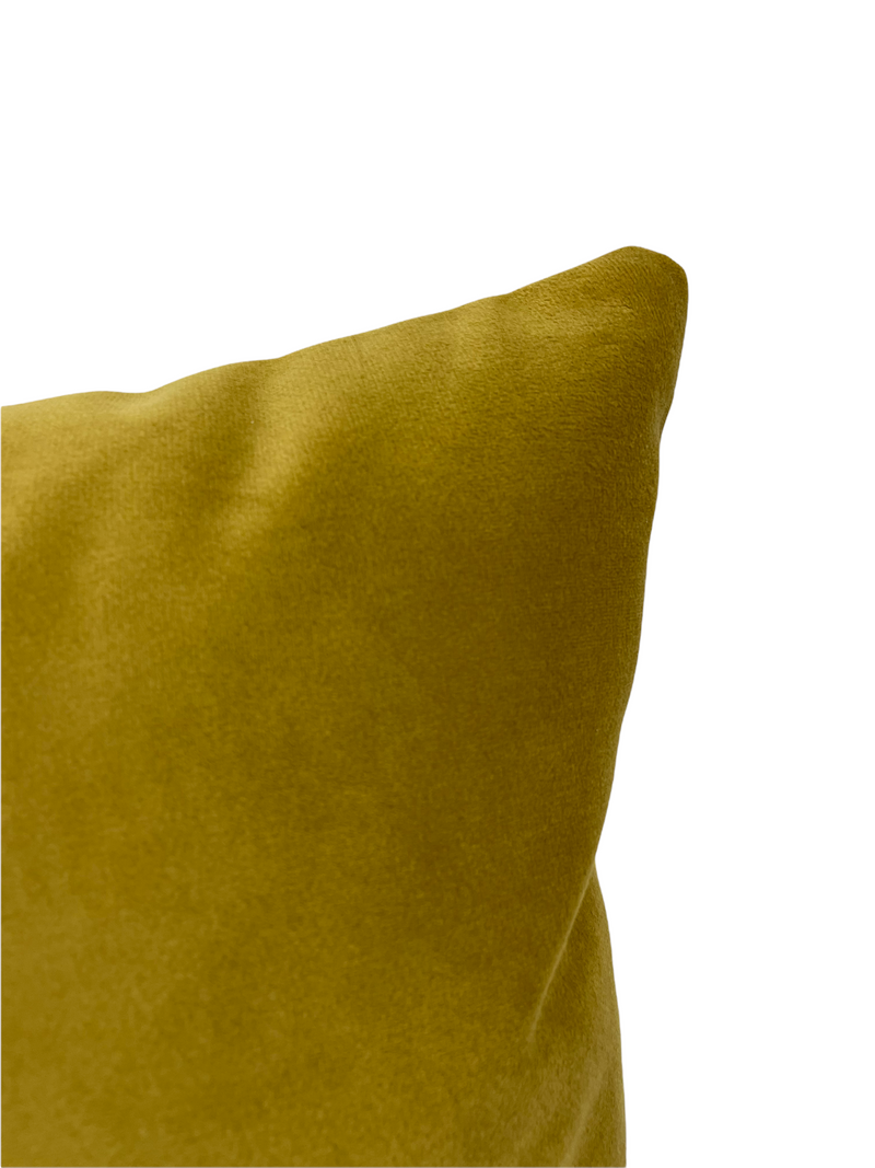 Franklin Velvet Brass Lumbar Pillow 12x22"