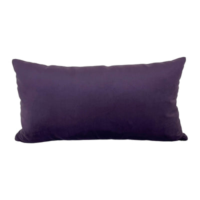 Franklin Deep Purple Lumbar Pillow 12x22"