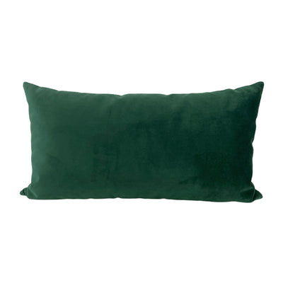 Franklin Velvet Emerald Lumbar Pillow 12x22"