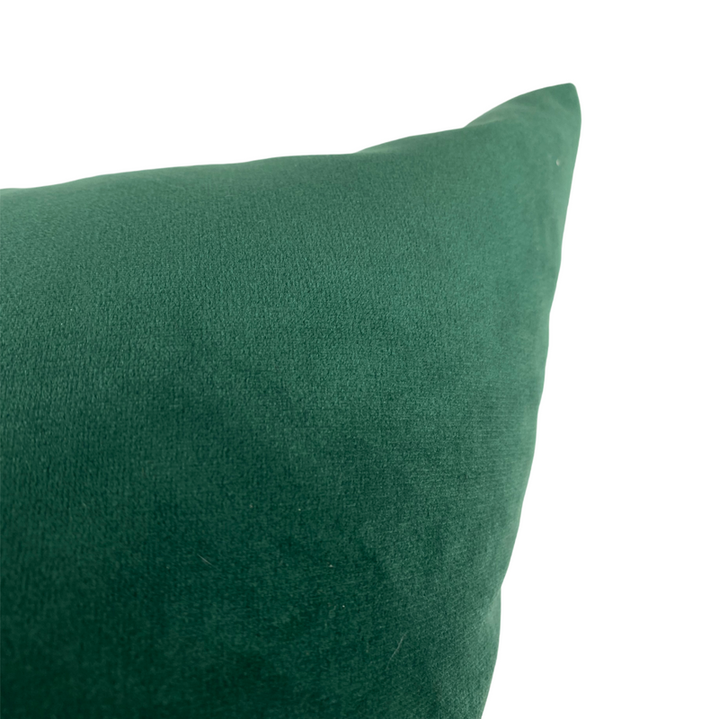 Franklin Velvet Emerald Lumbar Pillow 12x22"