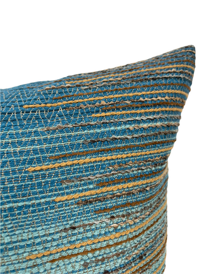 Gaho Cerulean Horizontal Lumbar Pillow 12x22"