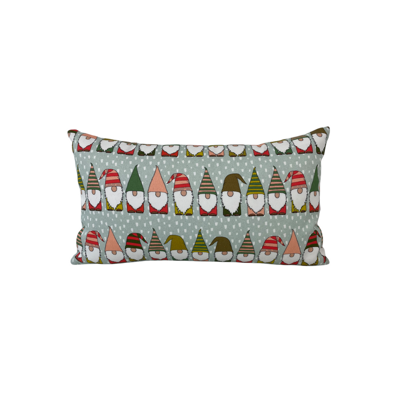 Gnomes Lumbar Pillow 8x13"