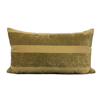 Goldenrod Stripe Lumbar Pillow 12x22"