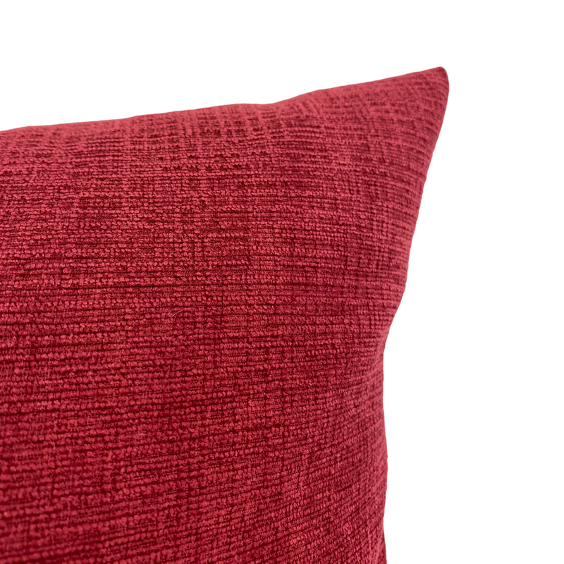 Heavenly Mulberry Red Lumbar Pillow 12x22"