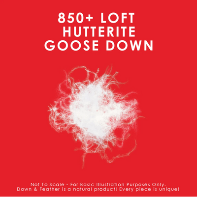 Hutterite Goose Down Sleeping Pillow (850 Loft)