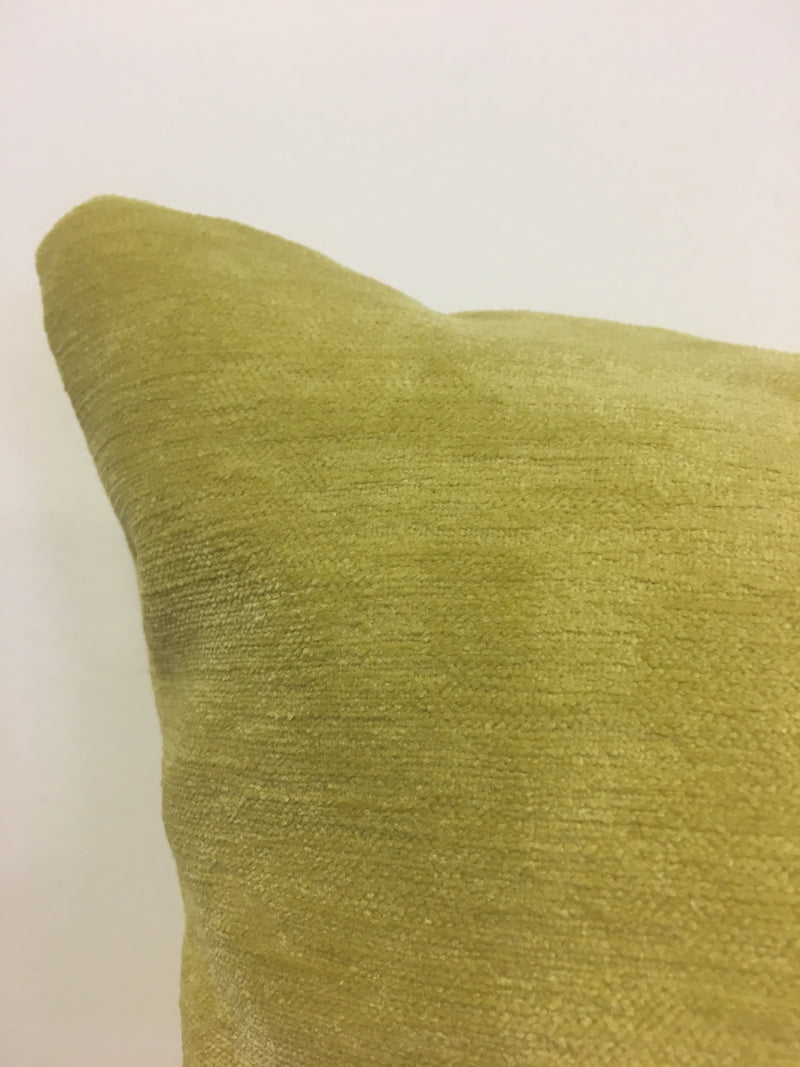 Intrigue Chartreuse Throw Pillow 17x17"