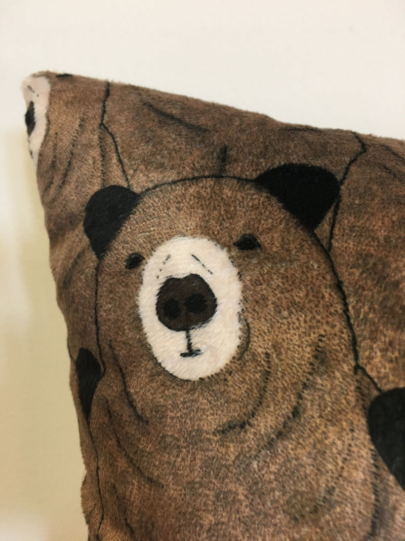 Toby Bear Throw Pillow 17x17"
