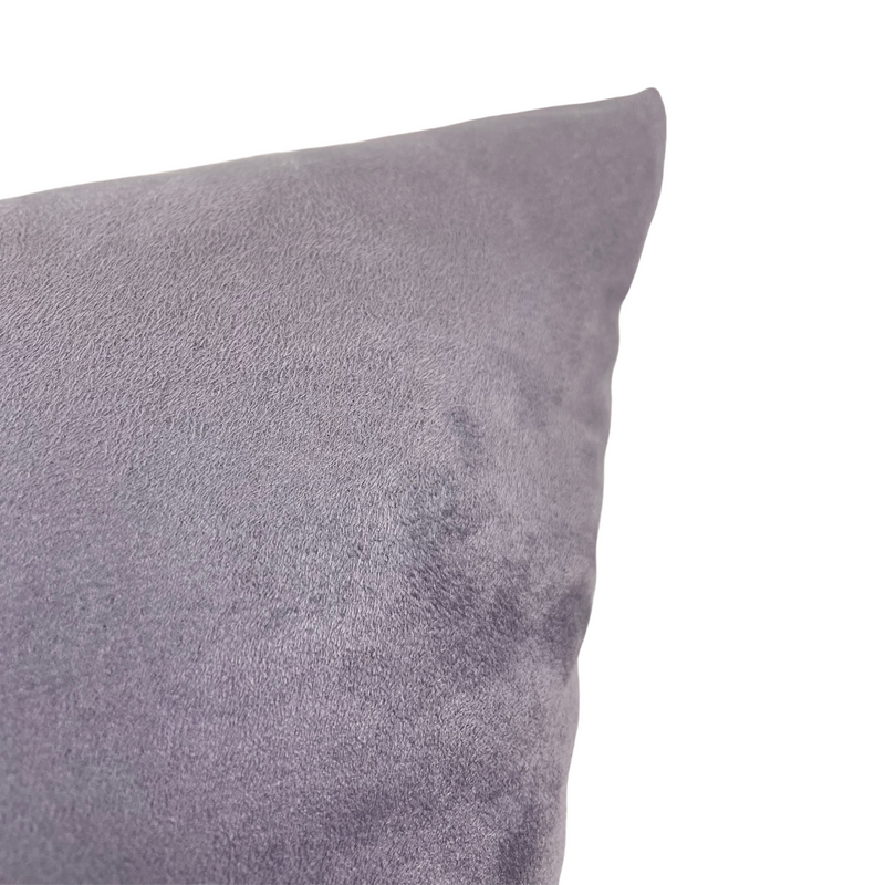 Infinity Lilac Suede Throw Pillow 20x20"